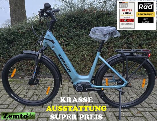 Damen E-Bike Kemoway City K5, 110NM, 720WH, old-blau, richtig Power und Qualität!